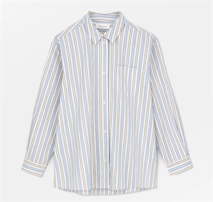 Skall Studio - Edgar shirt Blue/beige stripe